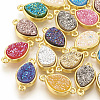 Druzy Resin Links Connectors RESI-T019-01-1