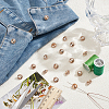 20Pcs 1-Hole Flat Round Zinc Alloy Rhinestones Buttons ALRI-NB0001-20F-4