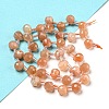 Natural Sunstone Beads Strands G-H297-B14-02-2