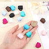 CHGCRAFT 16Pcs 8 Colors Food Grade Eco-Friendly Silicone Beads SIL-CA0001-83-3