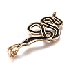 Fashionable Retro Halloween Jewelry 304 Stainless Steel Snake Pendants X-STAS-L017-105AG-2
