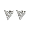 Non-Tarnish 304 Stainless Steel Stud Earring Findings STAS-L024-003P-02-1