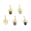 Natural Mixed Stone Pendants PALLOY-JF05642-1