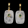 Natural Quartz Crystal Pendants G-P628-01G-10-1