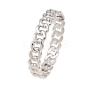 304 Stainless Steel Cuban Link Chain Bangles BJEW-Z155-03P-4