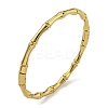 PVD Vacuum Plating 202 Stainless Steel Bamboo Stick Hinged Bangles for Women Men BJEW-M317-06B-G-1