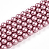 Baking Paint Pearlized Glass Pearl Bead Strands HY-N002-5mm-C01-2