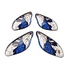 4Pcs Transparent Epoxy Resin Butterfly Wings Pendants RESI-C057-03A-1