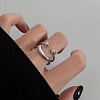 Alloy Smiling Face Finger Rings FS-WG53BEF-01-4