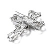Cross Alloy Rhinestone Brooch Pins JEWB-Z034-06P-02-3