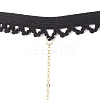 Brass Double Layer Star Tassel Thigh Leg Chains AJEW-AN00639-7