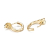 Snake Sparkling Cubic Zirconia Hoop Earrings for Girl Women EJEW-H126-10G-3