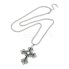 Cross Rhinestone Pendant Necklaces FK0815-8-1