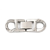 304 Stainless Steel Fold Over Clasps STAS-S185-14P-A-1