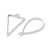 10Pcs Alloy Open Back Bezel Pendants PALLOY-YWC0002-02P-2