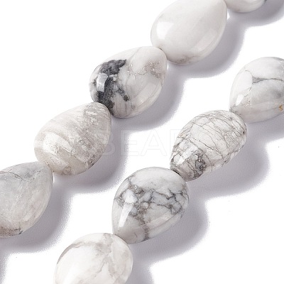 Natural Howlite Beads Strands G-L242-13-1