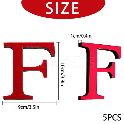 Acrylic Mirror Wall Stickers Decal DIY-CN0001-13B-F-1