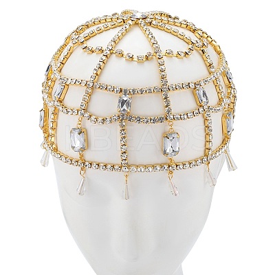 Alloy Rhinestone Headbands for Women AJEW-WH20020-241G-1
