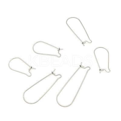 Stainless Steel Hoop Earring Findings STAS-WH0014-34A-P-1