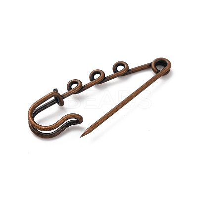 Iron Brooch Findings KK-Q491-R-1