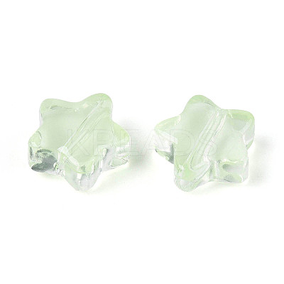 Imitation Jade Glass Beads GLAA-T025-30J-1