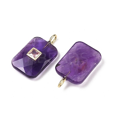 Natural Amethyst Pendants LS-G-I391-03G-10-1