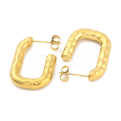 Ion Plating(IP) 304 Stainless Steel Stud Earrings EJEW-H013-23G-1