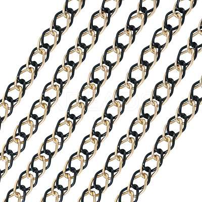 2m Aluminium Two Tone Rhombus Link Chains CHA-TA0001-41BG-1