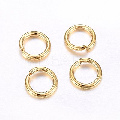 304 Stainless Steel Open Jump Rings LS-STAS-O098-02G-05-1