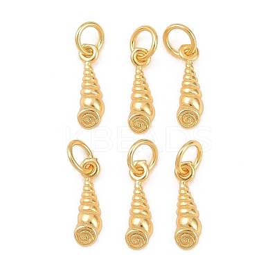 925 Sterling Silver Shell Shape Charms STER-I023-01G-04-1