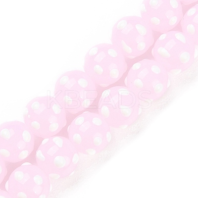 Baking Paint Glass Beads Strands LAMP-F032-02A-1