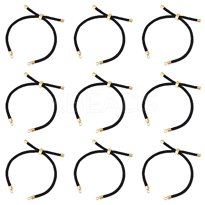 10Pcs Twisted Nylon Cord Slider Bracelet Making MAK-UN0001-54A-1