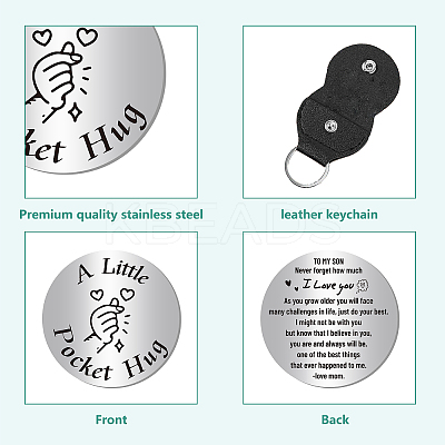1Pc 304 Stainless Steel Commemorative Coins AJEW-CN0001-43E-1