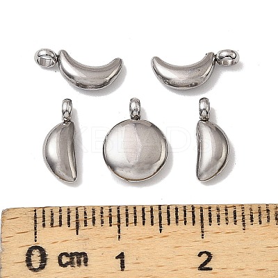5Pcs 304 Stainless Steel Charms X-STAS-M017-14P-1