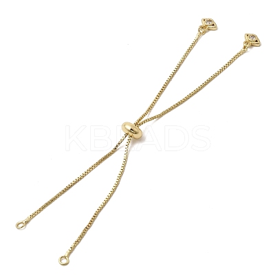 1MM Brass Box Chain Slider Bracelet Making MAK-K024-03G-1