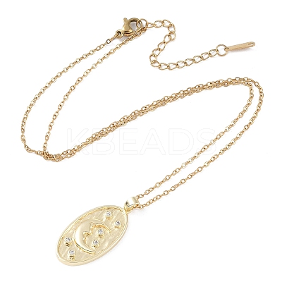 201 Stainless Steel Cable Chain Necklaces NJEW-P309-22B-G-1