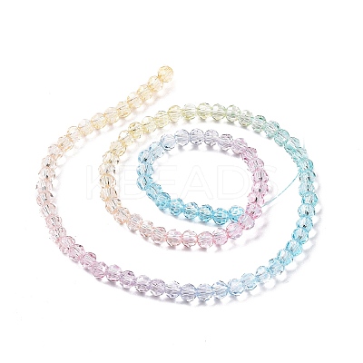 Transparent Glass Beads Strands X-GLAA-E036-07A-1