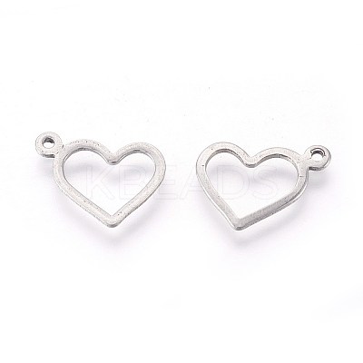 Tarnish Resistant 304 Stainless Steel Open Charms LS-X-STAS-F187-03P-1