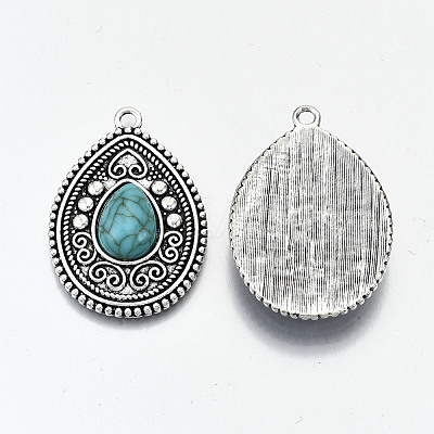 Tibetan Style Alloy Pendants PALLOY-N155-44-NR-1