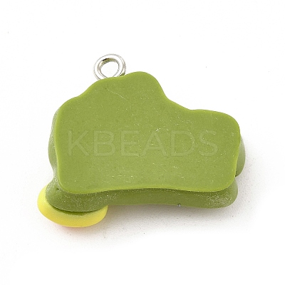 Opaque Resin Pendants LS-CRES-B007-01A-1