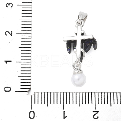 Rack Plating Brass Pendants KK-Q009-03P-06-1