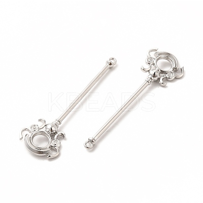 Rack Plating Alloy Big Pendants PALLOY-E025-36P-1