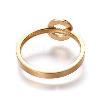 304 Stainless Steel Finger Rings RJEW-E158-07G-1