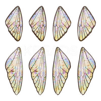 Transparent Resin Wing Pendants Set RESI-TAC0021-01A-1