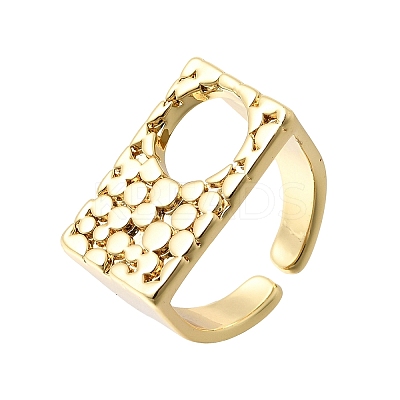 Brass Cuff Open Rings for Women RJEW-F215-10G-1