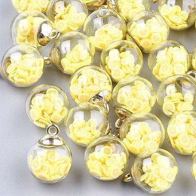 Glass Ball Pendants X-GLAA-T003-01D-1