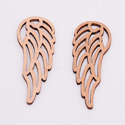 Unfinished Wood Filigree Joiners Links WOOD-WH0099-10B-1