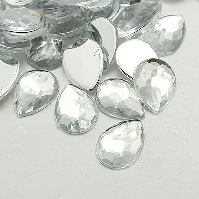 Imitation Taiwan Acrylic Rhinestone Cabochons GACR-A020-13x18mm-01-1