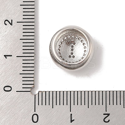 Rack Plating Brass & Cubic Zirconia Pendants KK-Z047-07P-H-RS-1