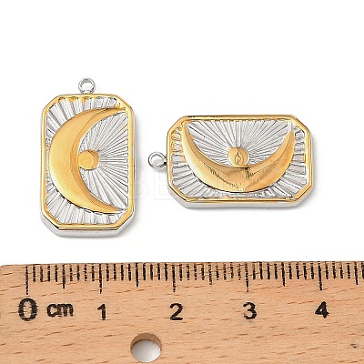 304 Stainless Steel Pendants STAS-T068-68GP-1